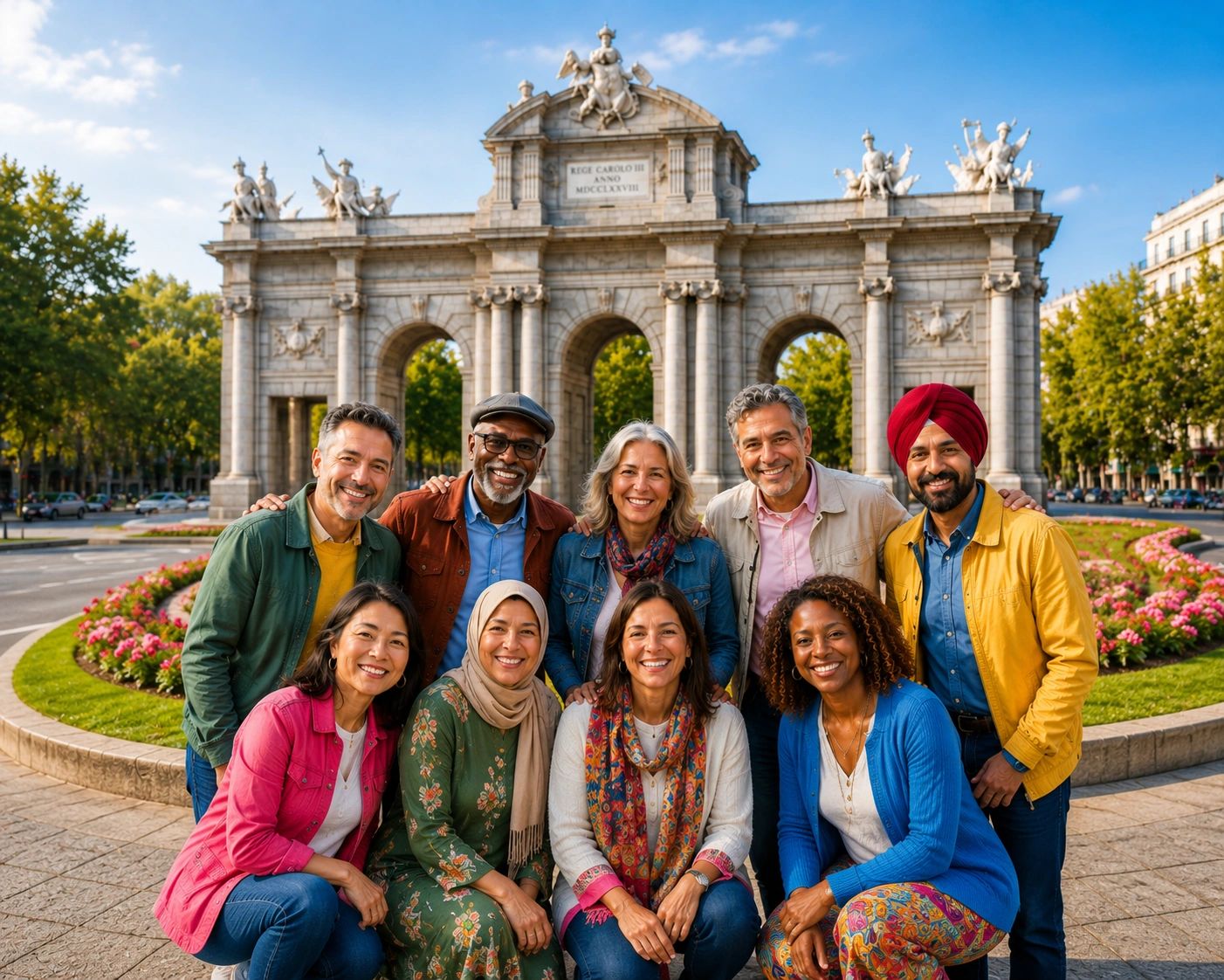 Adult learners 55+ in a Spanish immersion program in Spain